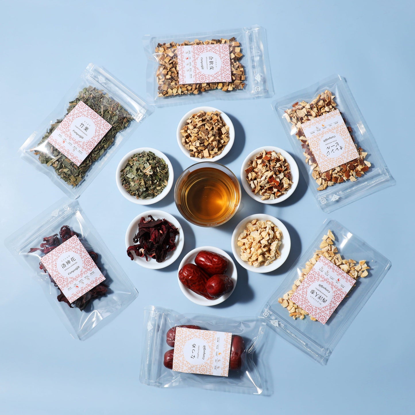 夏の6種の茶材セット(追加購入専用)